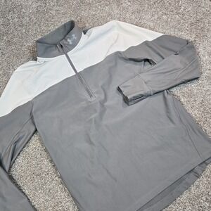 Under Armour Running Women's Long Sleeve Quarter Zip Top Size Medium Gray